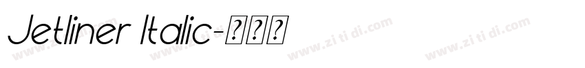 Jetliner Italic字体转换